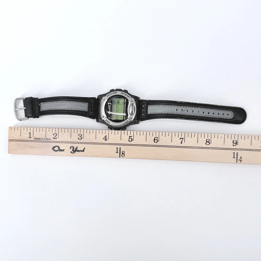 VibraLITE 3 Digital Vibration Alarm Watch‎ Mens Black Not Working Needs Battery